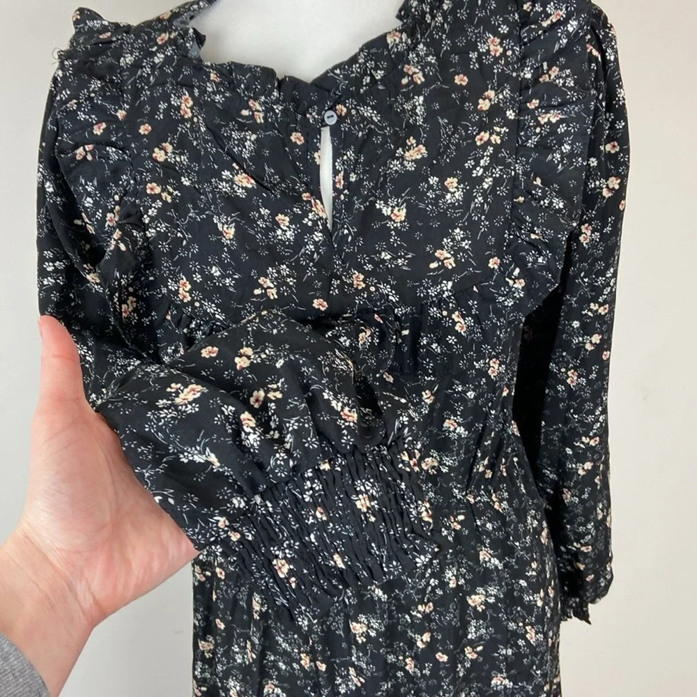 Baltic Born Black Floral Midi Dress - Picture 6 of 14